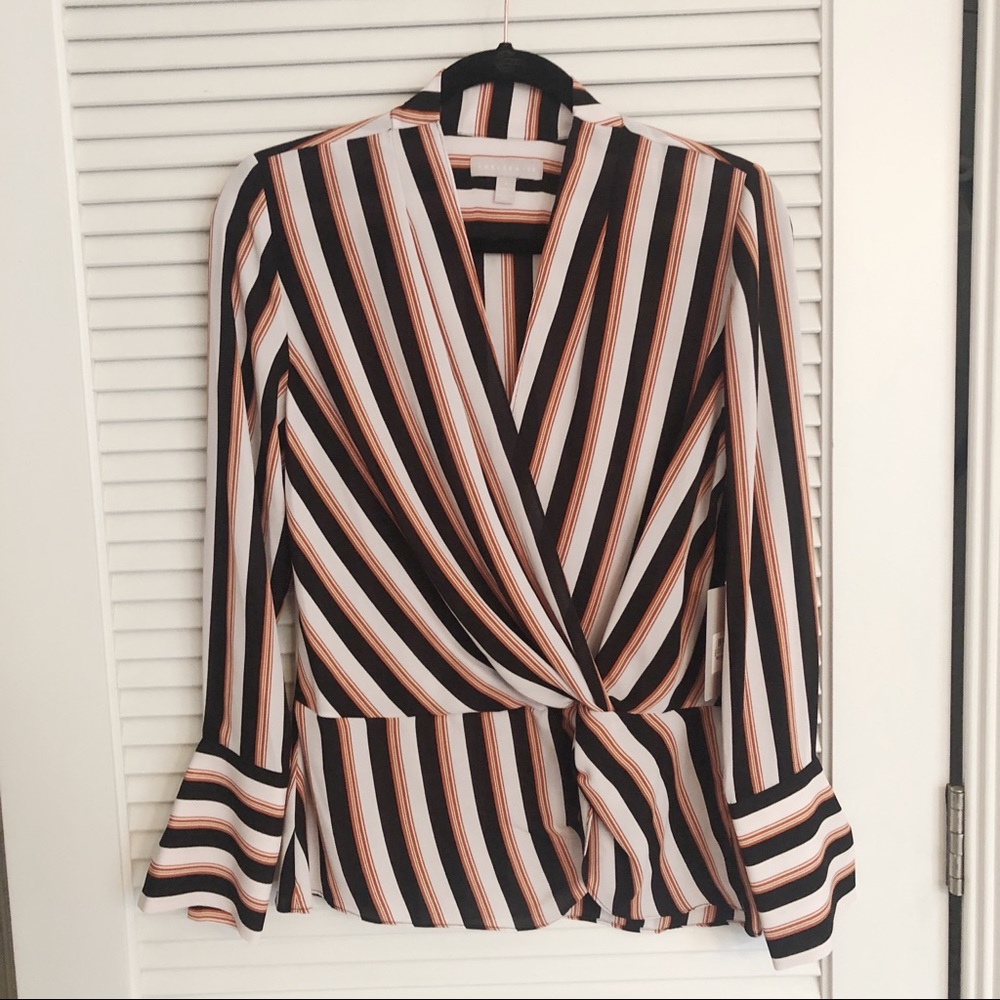 NWT Chelsea28 Striped Blouse